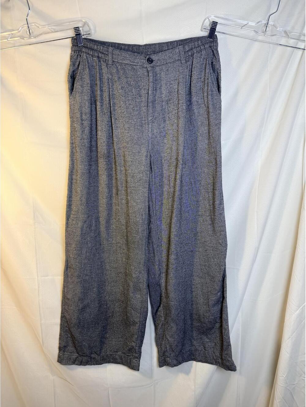 Aerie Gray Wide Leg Pants Size L, 100% Cotton